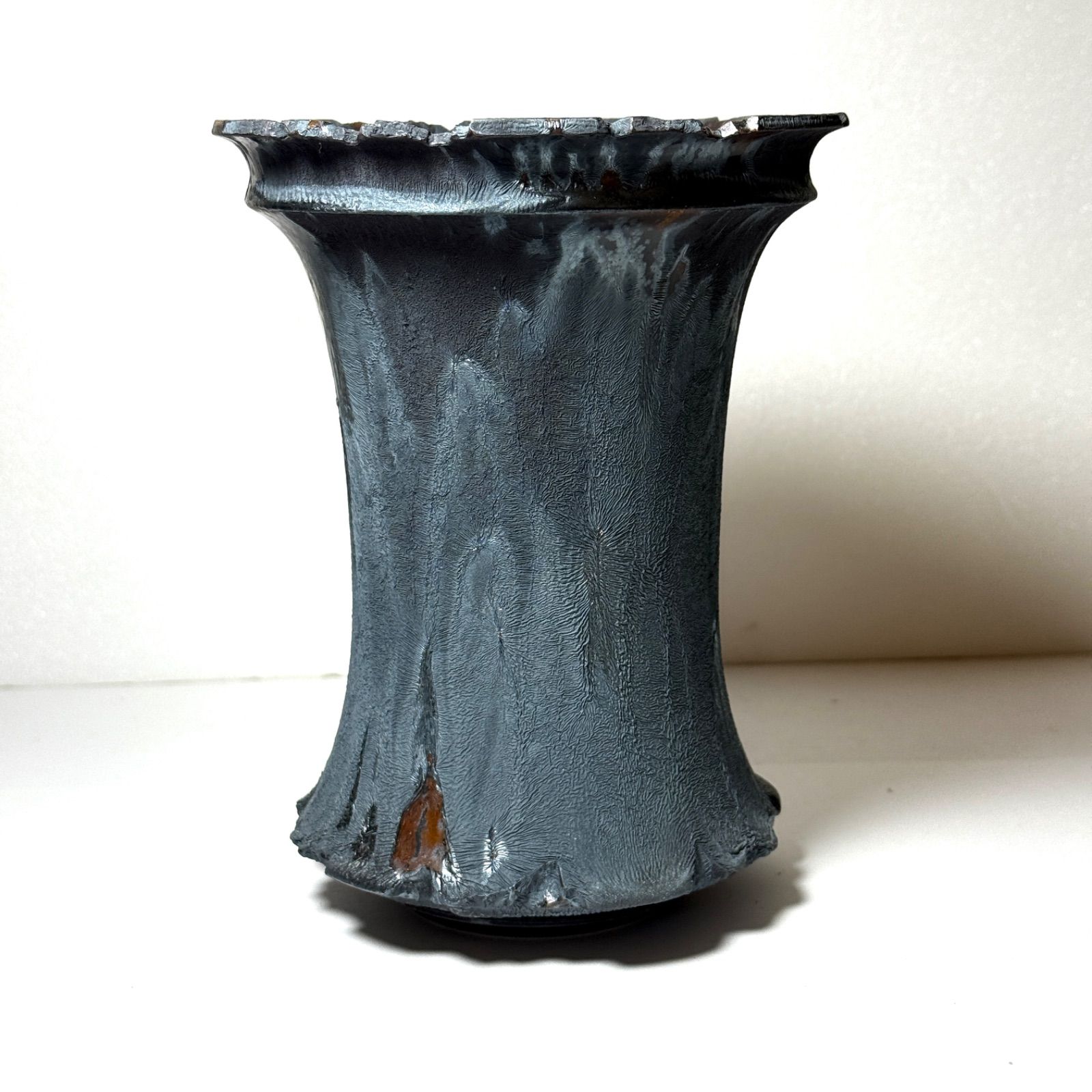 口径 13.5cm植木鉢多肉塊根観葉植物ハンドメイド陶器陶芸アカベ