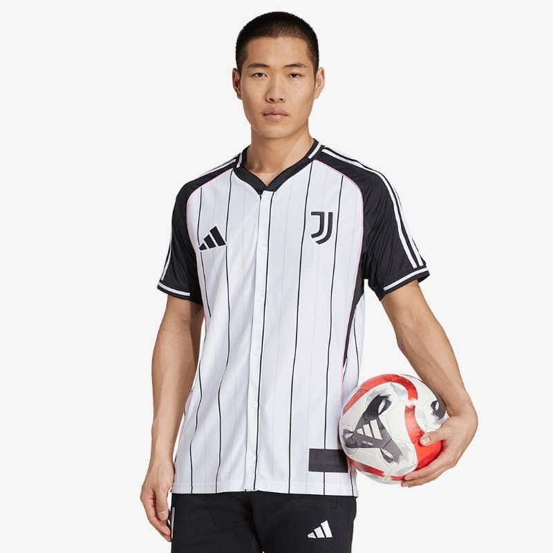 【送料無料・匿名配送】Sサイズ adidas アディダス ユヴェントス 25/26 ベースボール シャツ 白 新品 正規品 日本未発売 限定