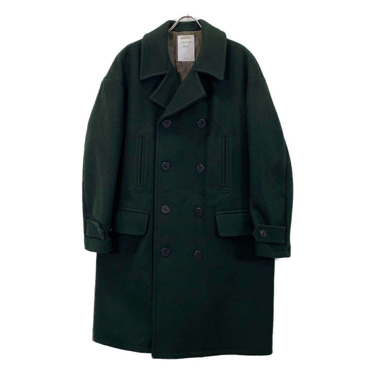 MR.GENTLEMAN ミスタージェントルマン ｸﾞﾘｰﾝ MGL-OT04 ｳｰﾙ ﾁｪｽﾀｰ ﾛﾝｸﾞP