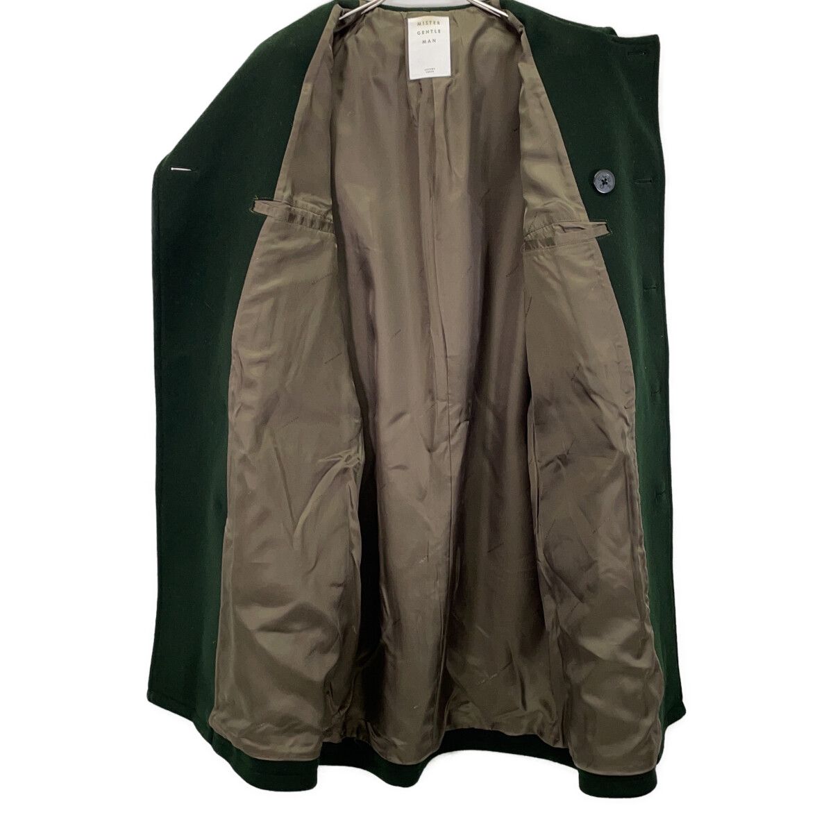 MR.GENTLEMAN ミスタージェントルマン ｸﾞﾘｰﾝ MGL-OT04 ｳｰﾙ ﾁｪｽﾀｰ ﾛﾝｸﾞP