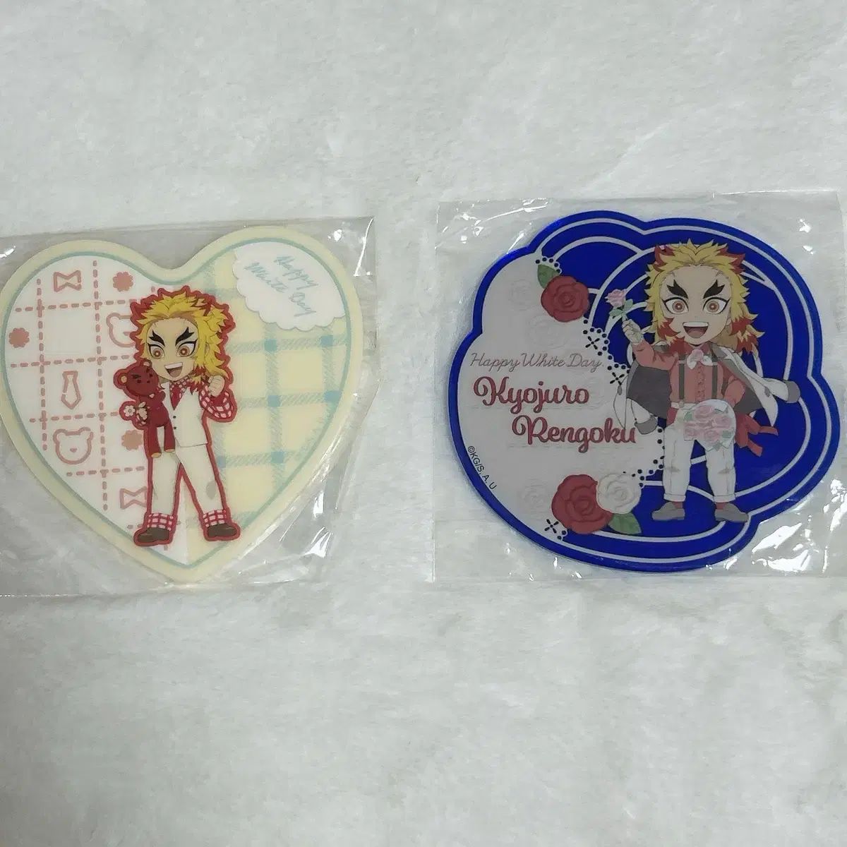 鬼滅の刃 鬼滅の刃 煉獄 ホワイトデー ハート アクリル コースター