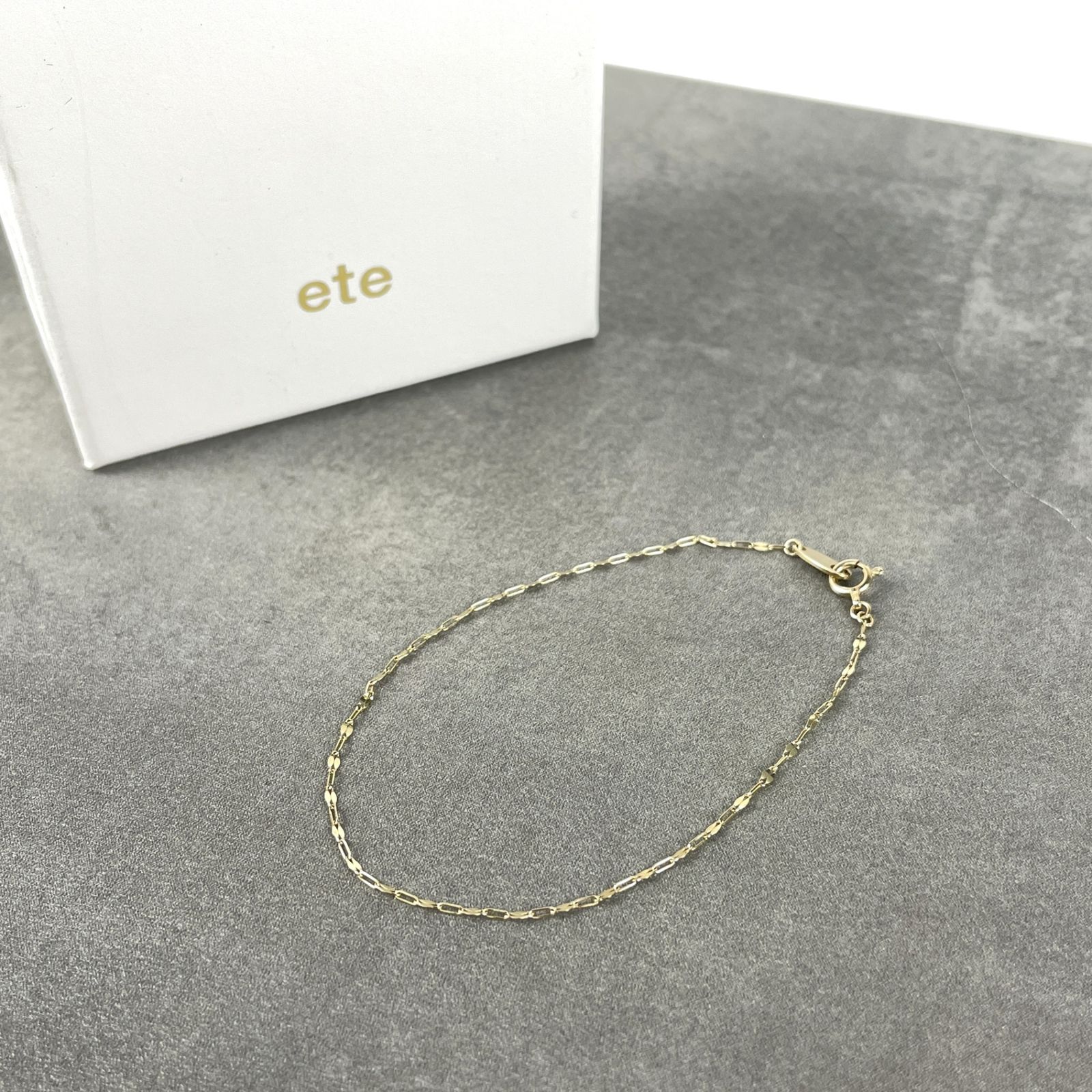 ETE エテ チェーンブレスレット K10 ゴールド サイズ17cm程度 - メルカリ