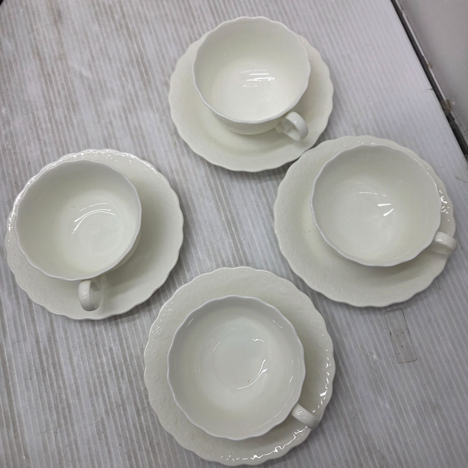 3 S02498 NARUMI ナルミ ティー カップ&ソーサー Teaカップ ホワイト 4 