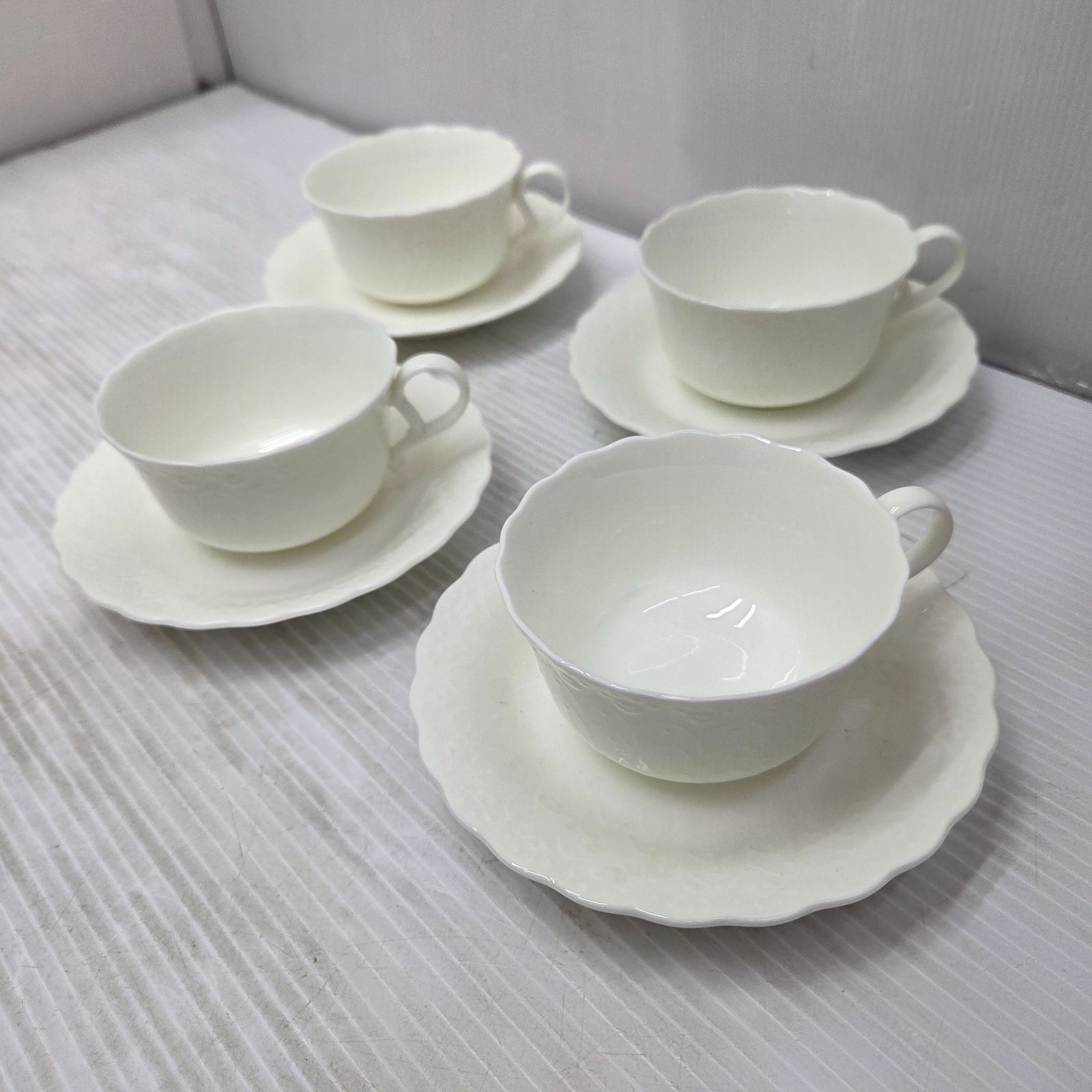 3 S02498 NARUMI ナルミ ティー カップ&ソーサー Teaカップ ホワイト 4 
