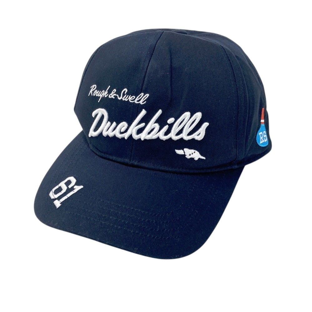 ROUGH&SWELL ラフアンドスウェル ロゴ刺繍キャップ ネイビー系