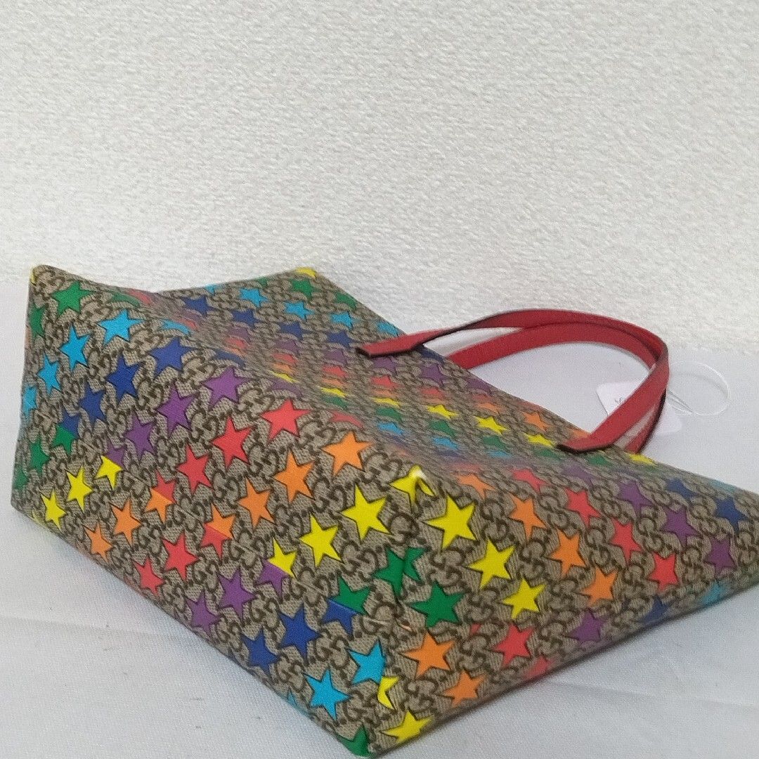 美品 グッチ GGスプリーム チルドレンズ レインボー スター