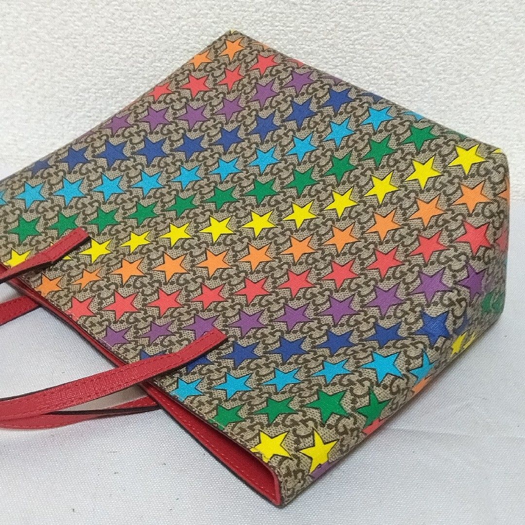 美品 グッチ GGスプリーム チルドレンズ レインボー スター