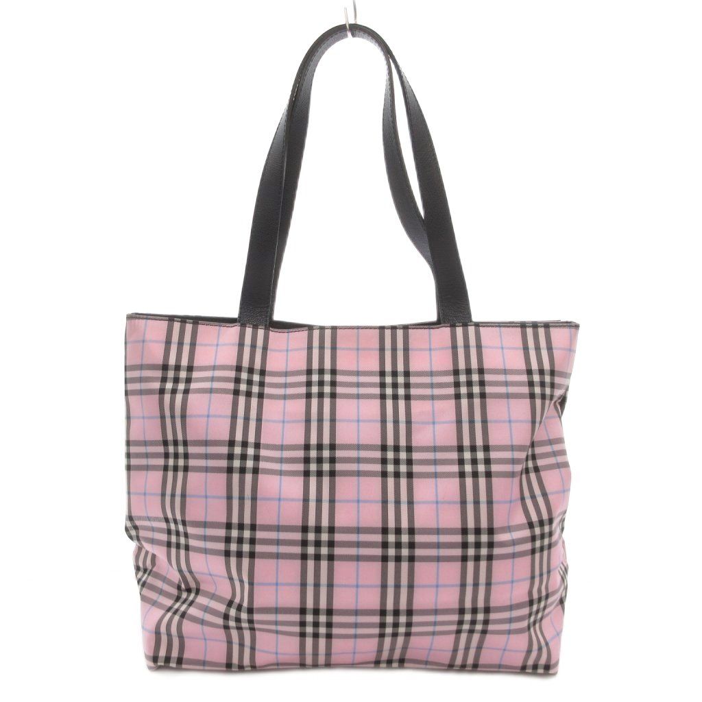良品 BURBERRY LONDON ノバチェック ピンク A4可 トートバッグ バーバリー ロンドン BURBERRY LONDON トートバッグ ノバチェック