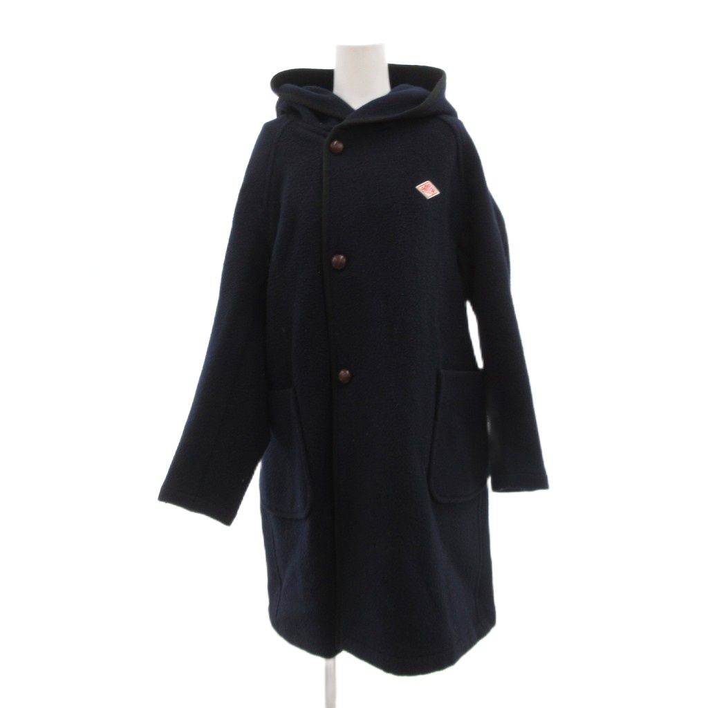 希少44サイズ 美品2wayダントン ウールモッサ フーデットコート