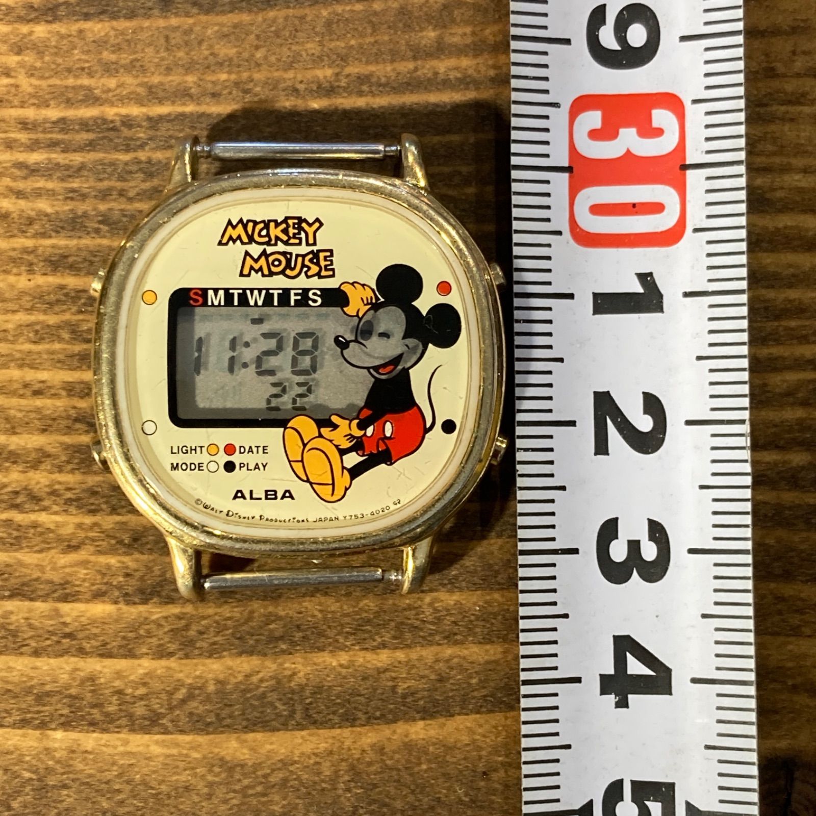 MP189) 80年代 SEIKO ALBA アルバ Y753-4030 ディズニー ミッキー