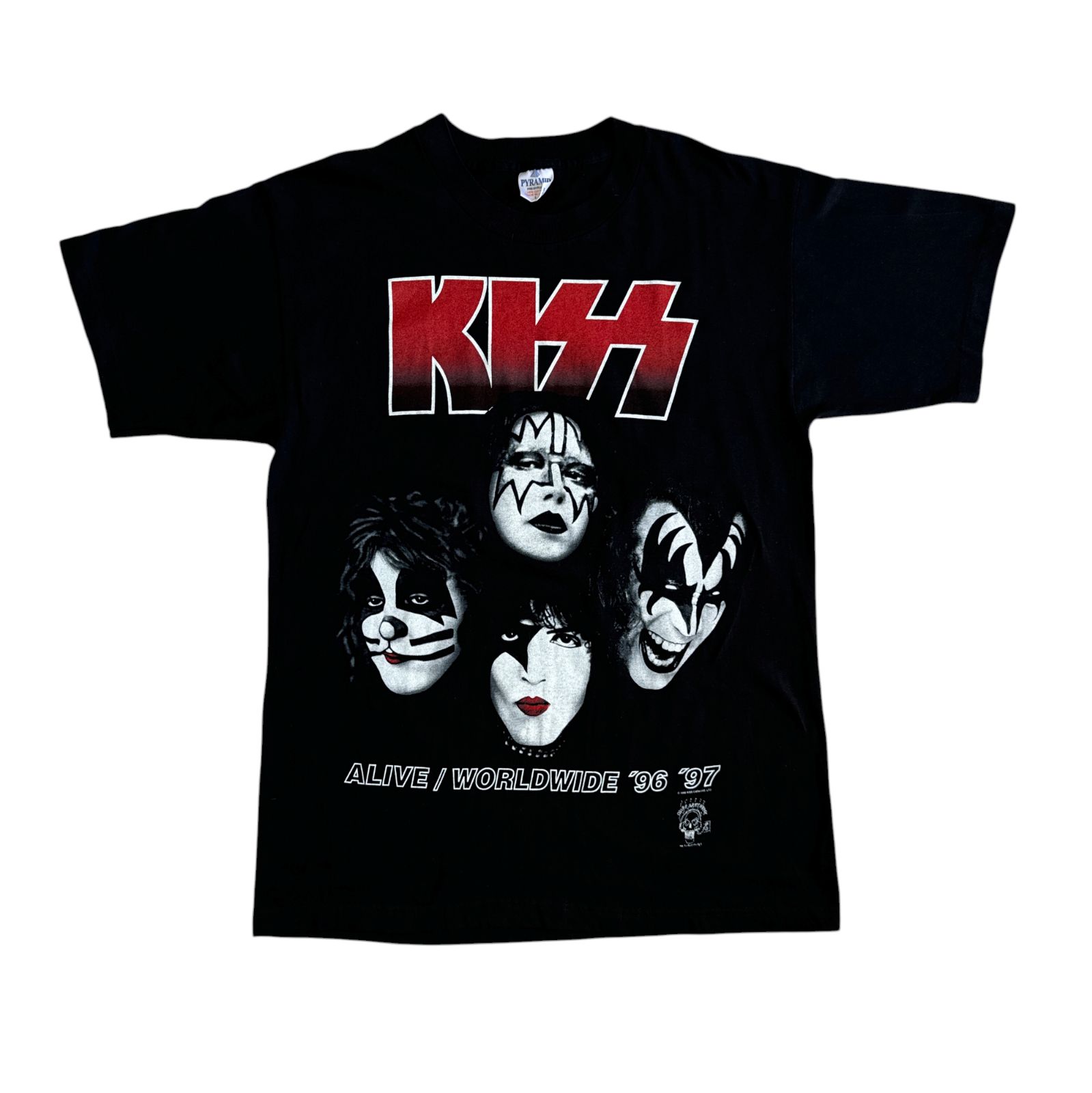 90s KISS キッス ALIVE WORLDWIDE TOUR 96 97 Lサイズ バンドTシャツ 