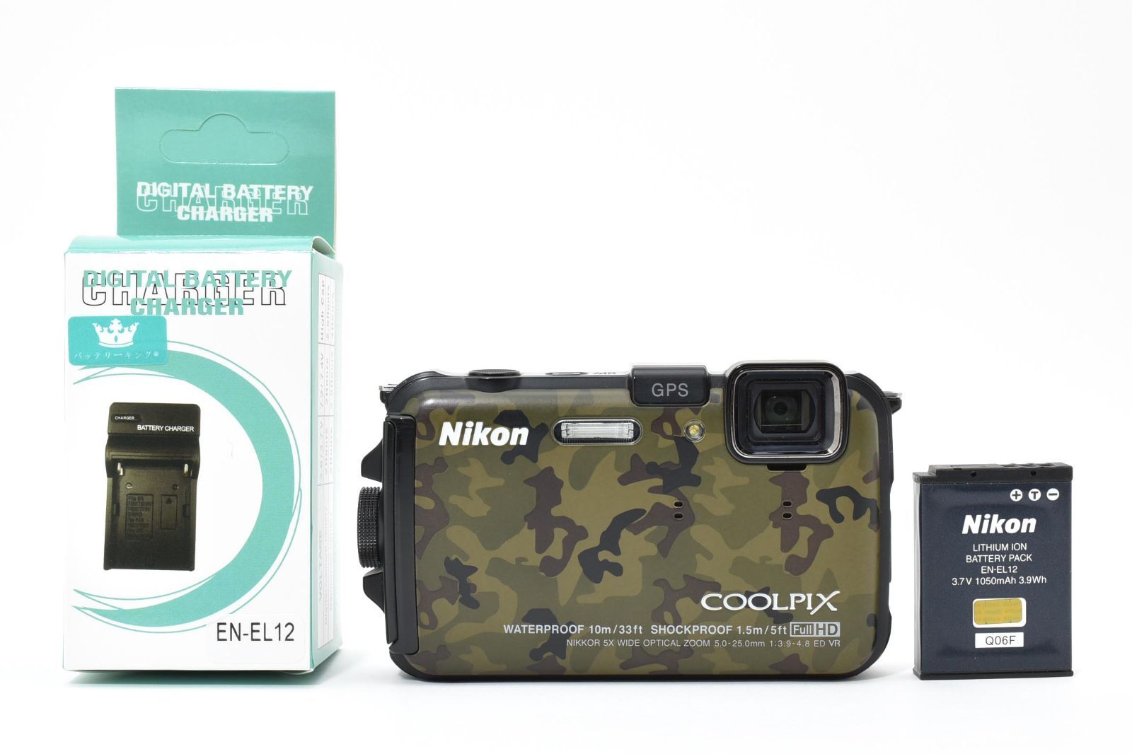 ニコン Nikon COOLPIX AW100 カモフラージュ クールピクス デジタルカメラ