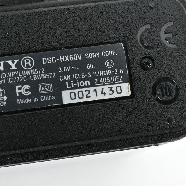 難有品・ジャンク品＞ SONY Cyber-shot HX60V｜光学30倍ズーム｜GPS