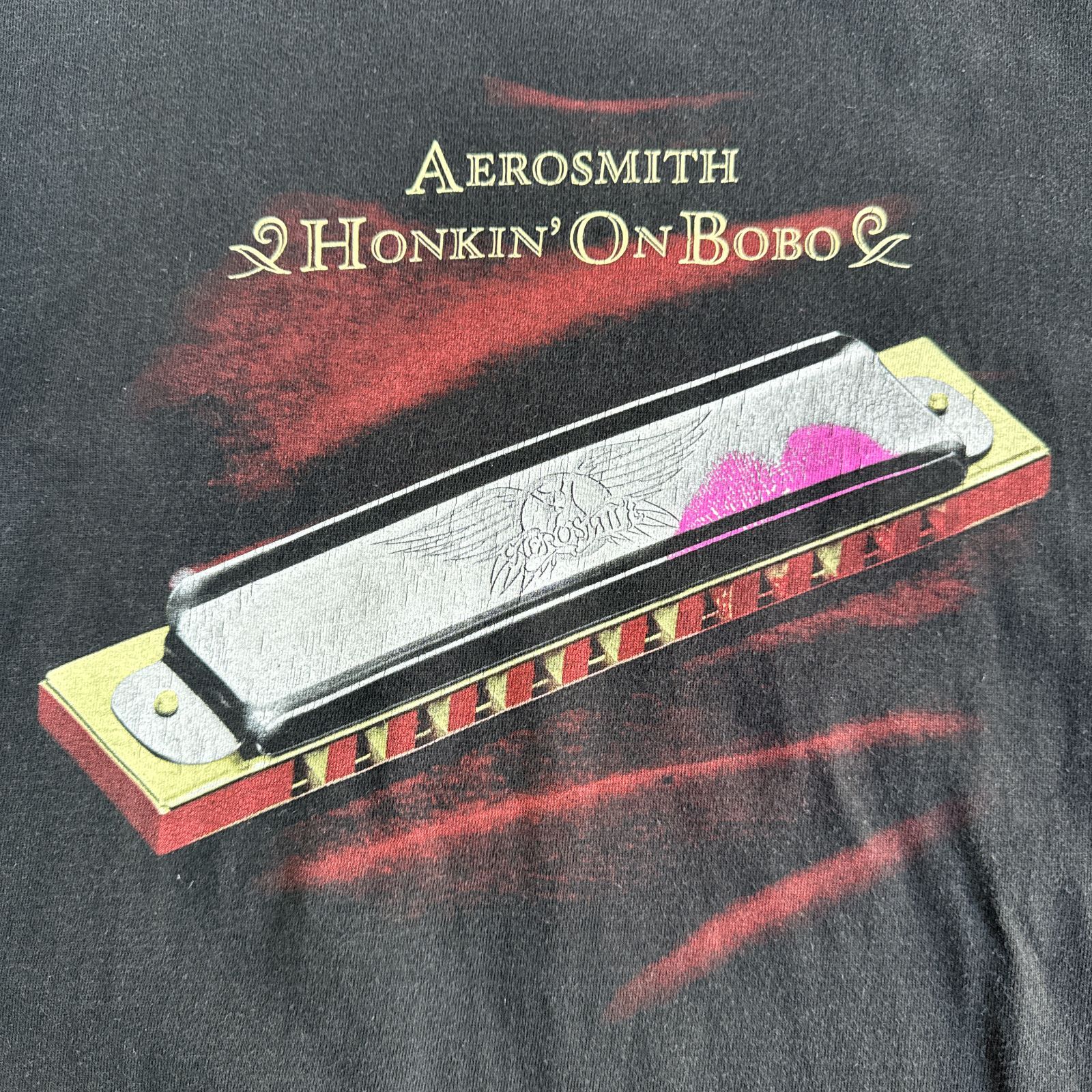00s AEROSMITH “Honkin' On Bobo” World Tour 2004 Tシャツ XLサイズ