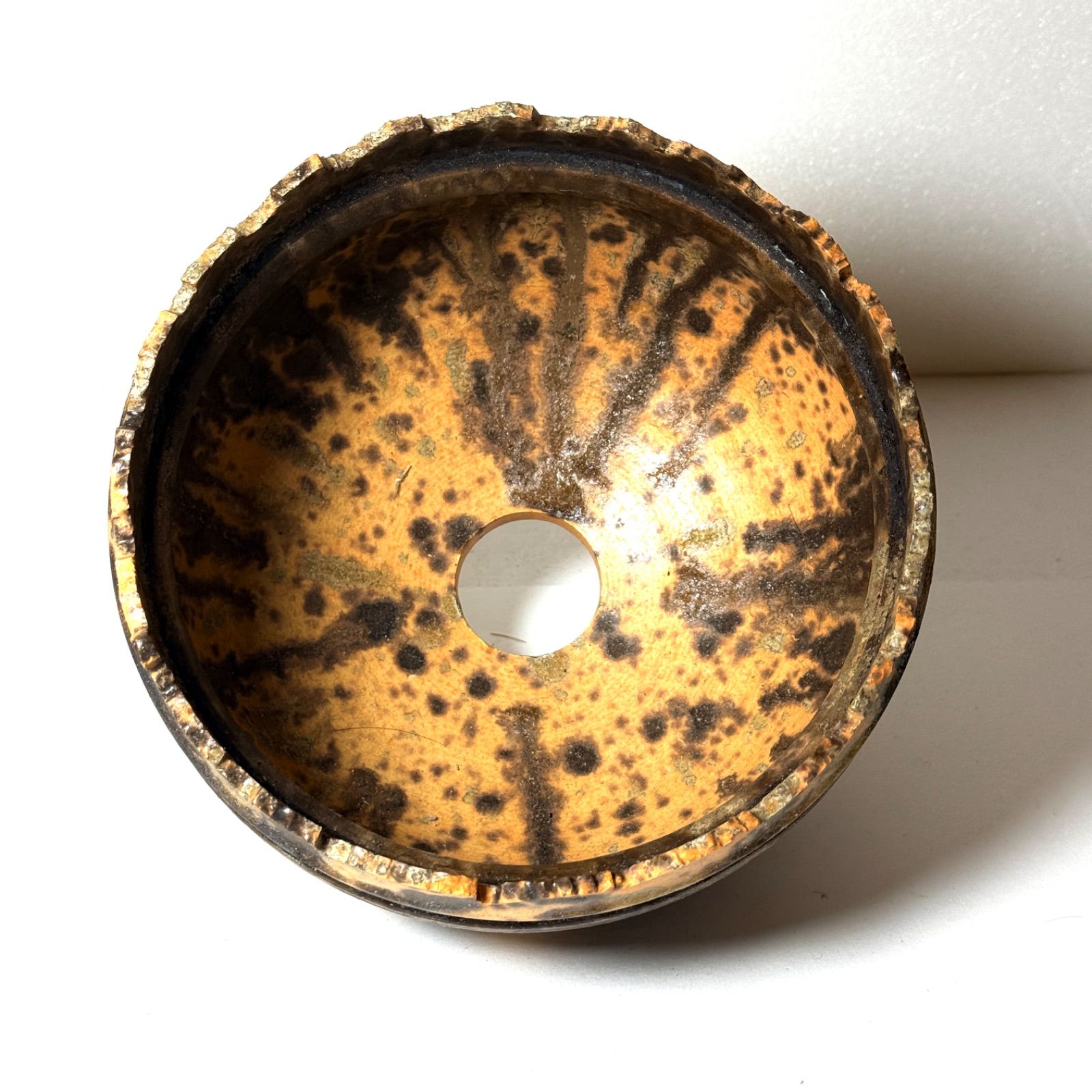 口径15cm植木鉢多肉塊根観葉植物ハンドメイド陶器陶芸アカベサボテン