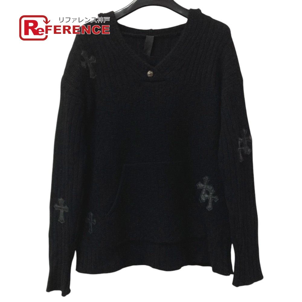 CHROME HEARTS クロムハーツ ニット クロスパッチ レザーパッチ 革タグ