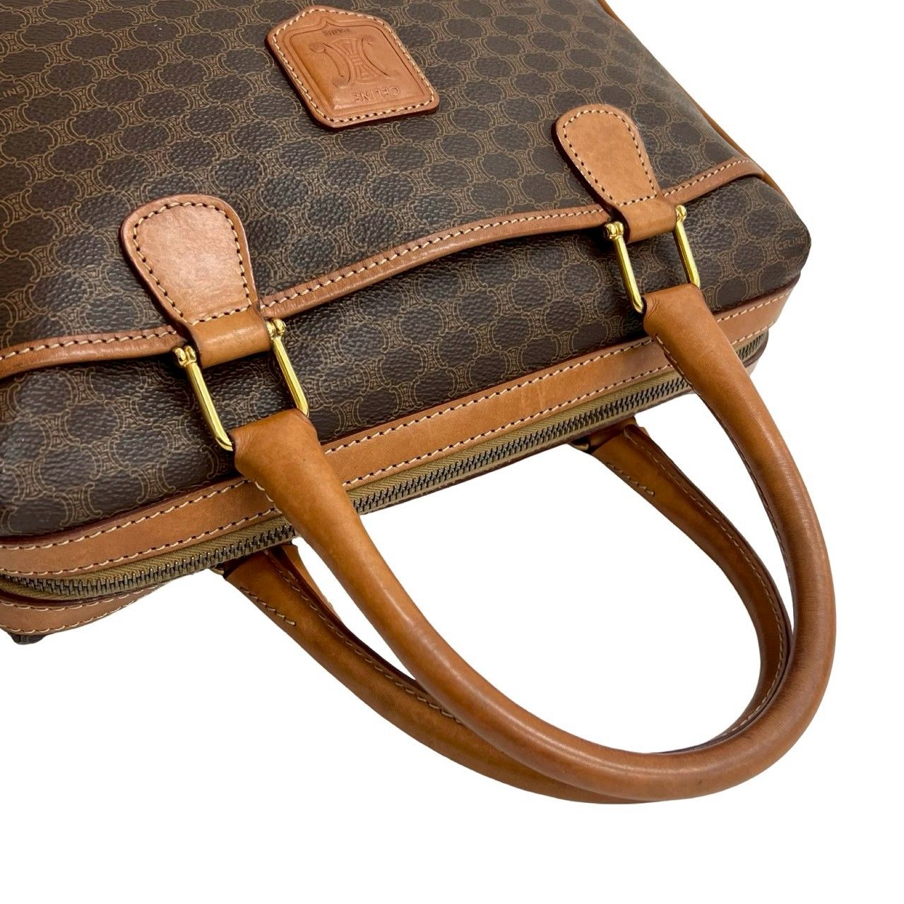 極 美品 CELINE セリーヌ ヴィンテージ マカダム ブラゾン トリオンフ