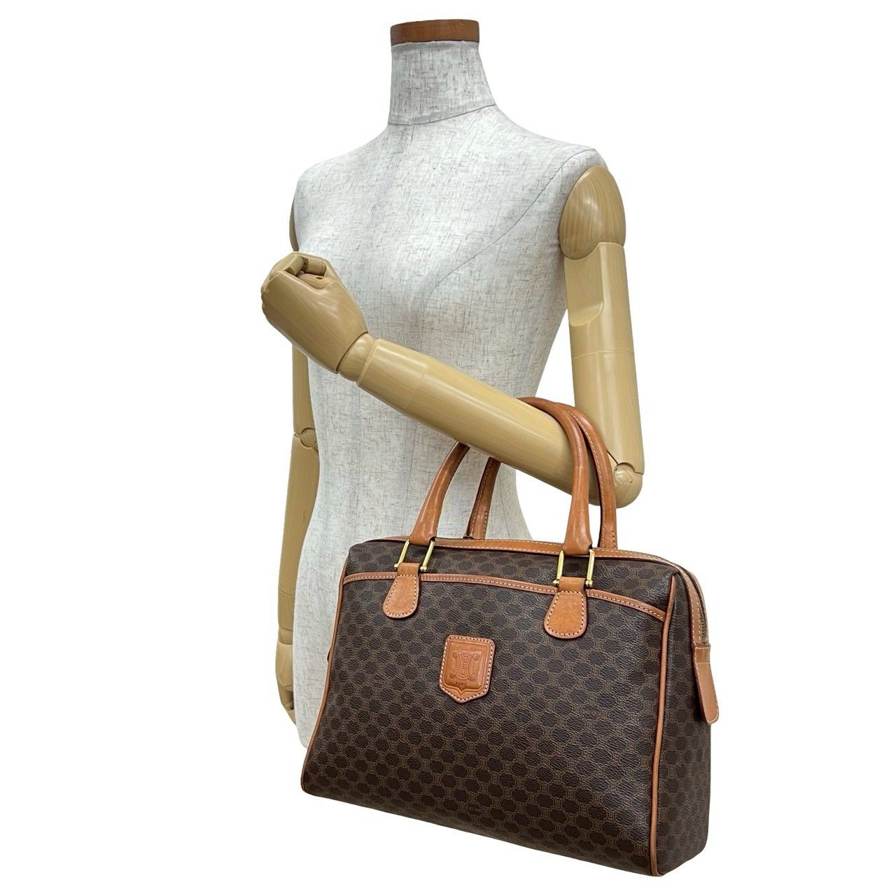 極 美品 CELINE セリーヌ ヴィンテージ マカダム ブラゾン トリオンフ