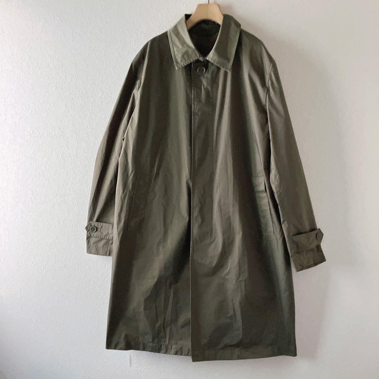 Maker's Shirt 鎌倉 DICROS 撥水ステンカラーコート 46 カーキ メンズL