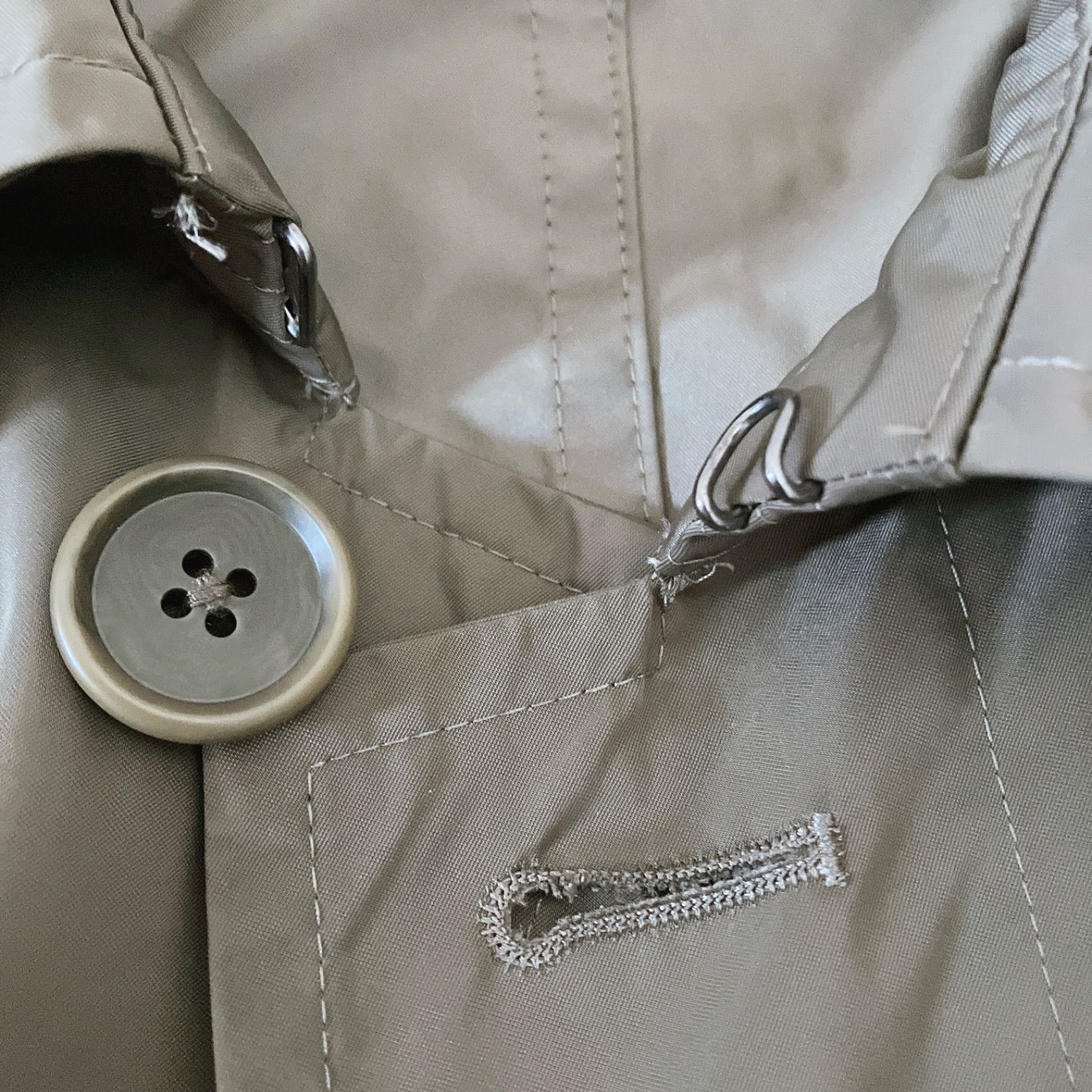 Maker's Shirt 鎌倉 DICROS 撥水ステンカラーコート 46 カーキ メンズL