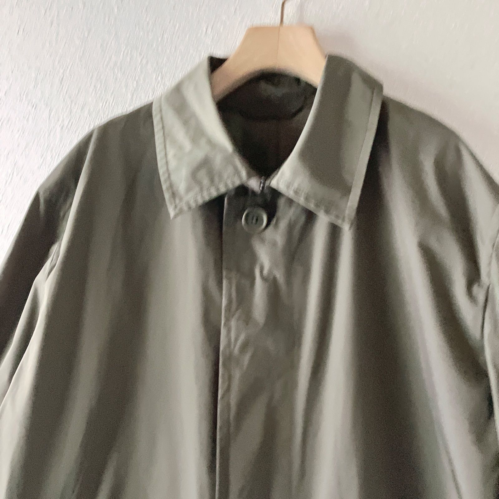 Maker's Shirt 鎌倉 DICROS 撥水ステンカラーコート 46 カーキ メンズL