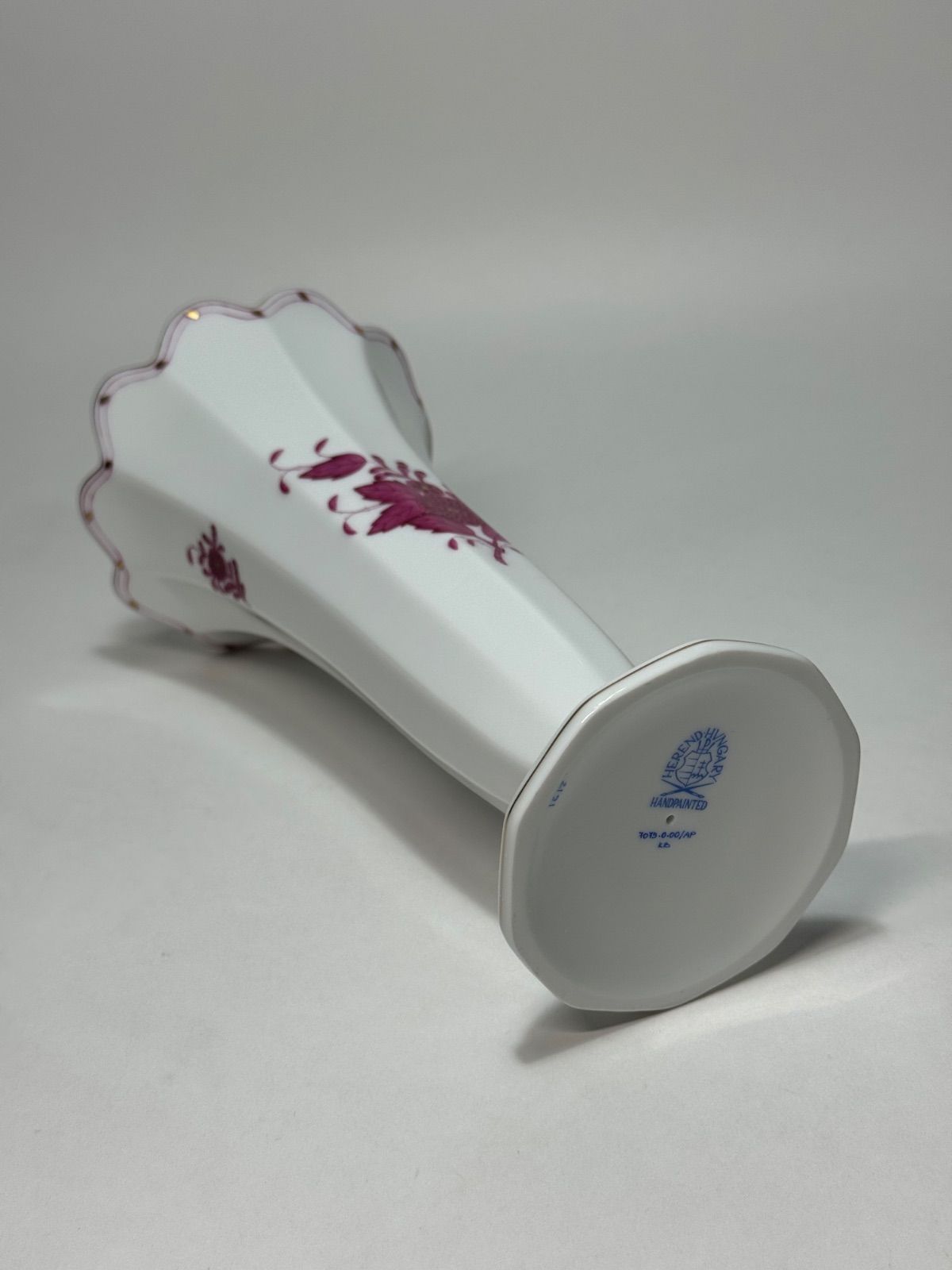 Herend ヘレンド「アポニー・ピンク」フラワーベース/花瓶 23㎝ 未使用
