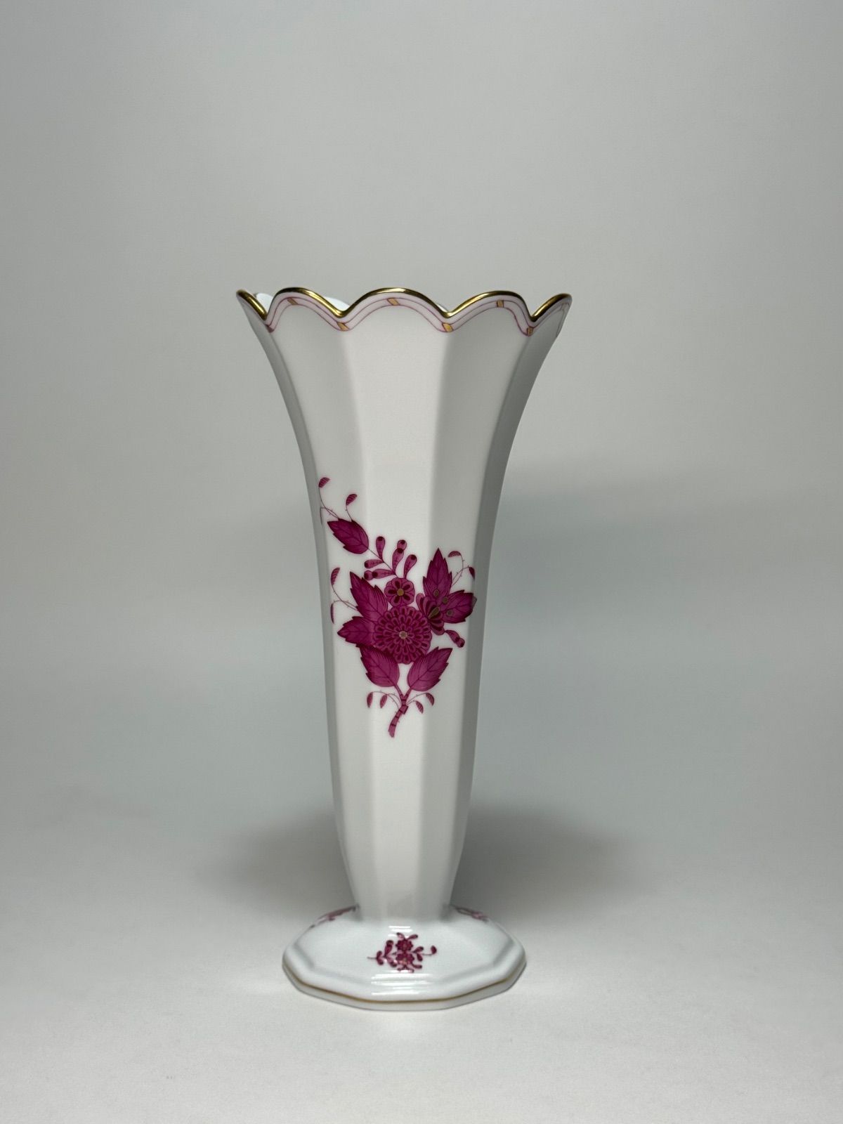 ヘレンド Herend ヘレンド「アポニー・ピンク」フラワーベース/花瓶 23