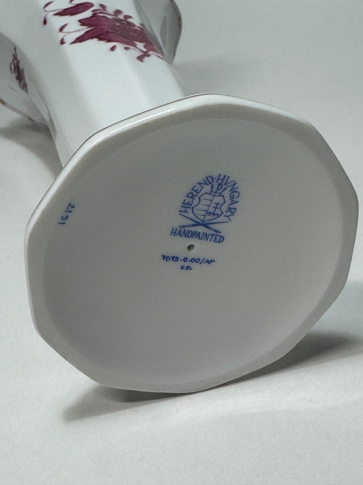 Herend ヘレンド「アポニー・ピンク」フラワーベース/花瓶 23㎝ 未使用