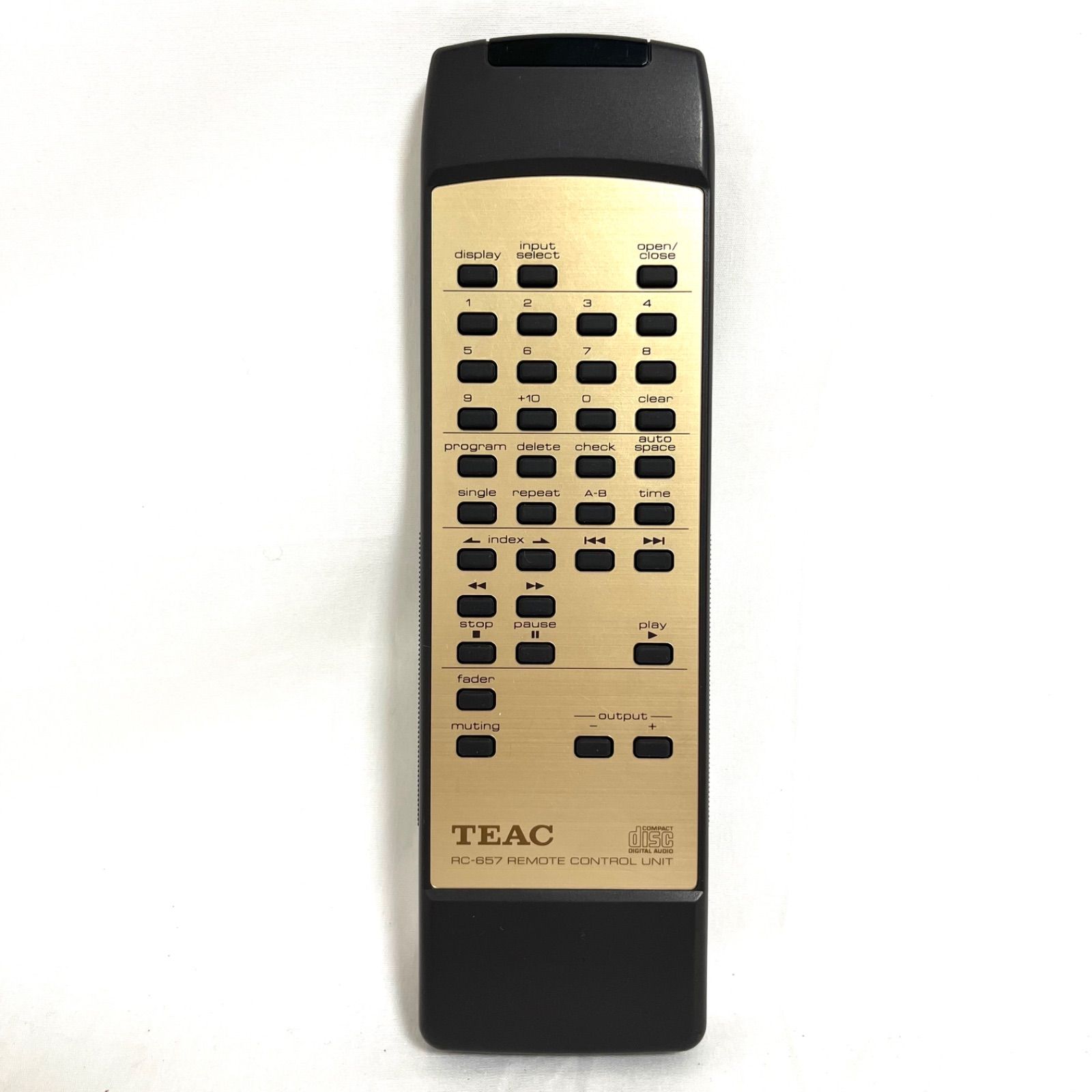 美品】TEAC VRDS-25X用 リモコン RC-657ティアック REMOTE CONTROL