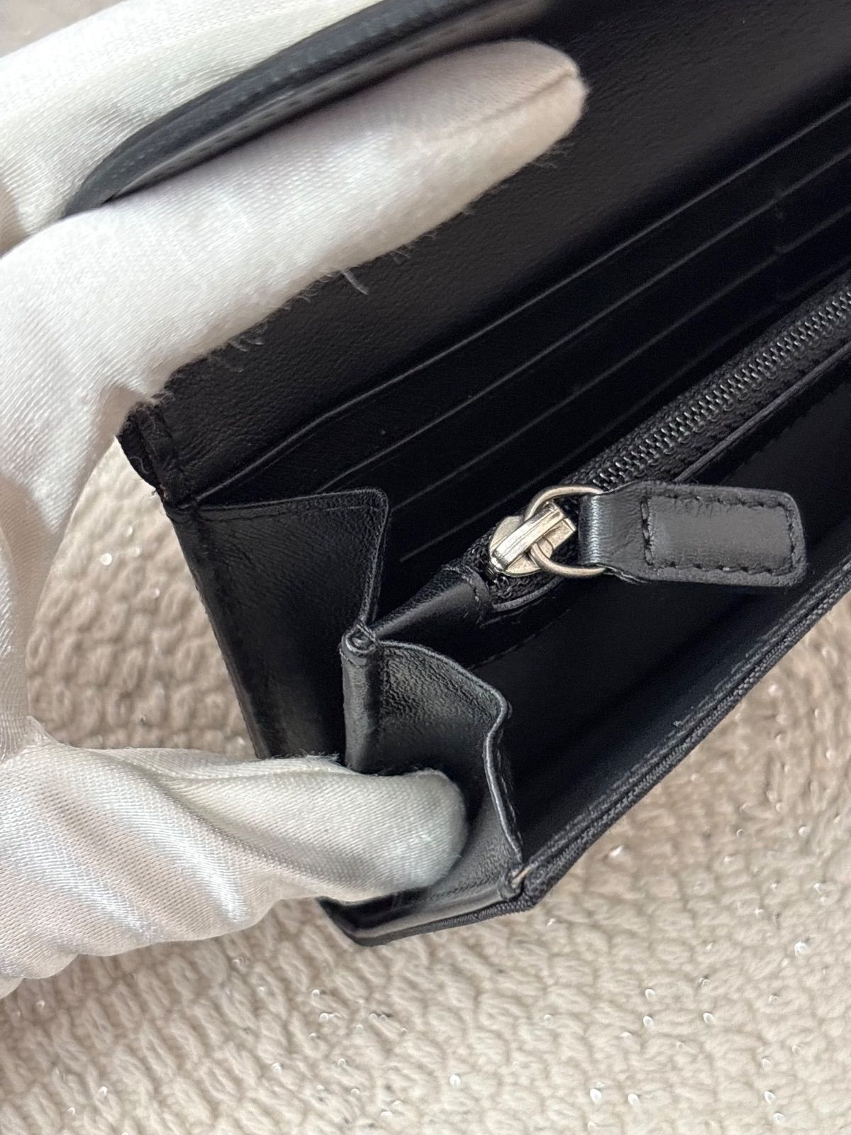 クリスチャンディオール 長財布 トロッター キャンバス レザー