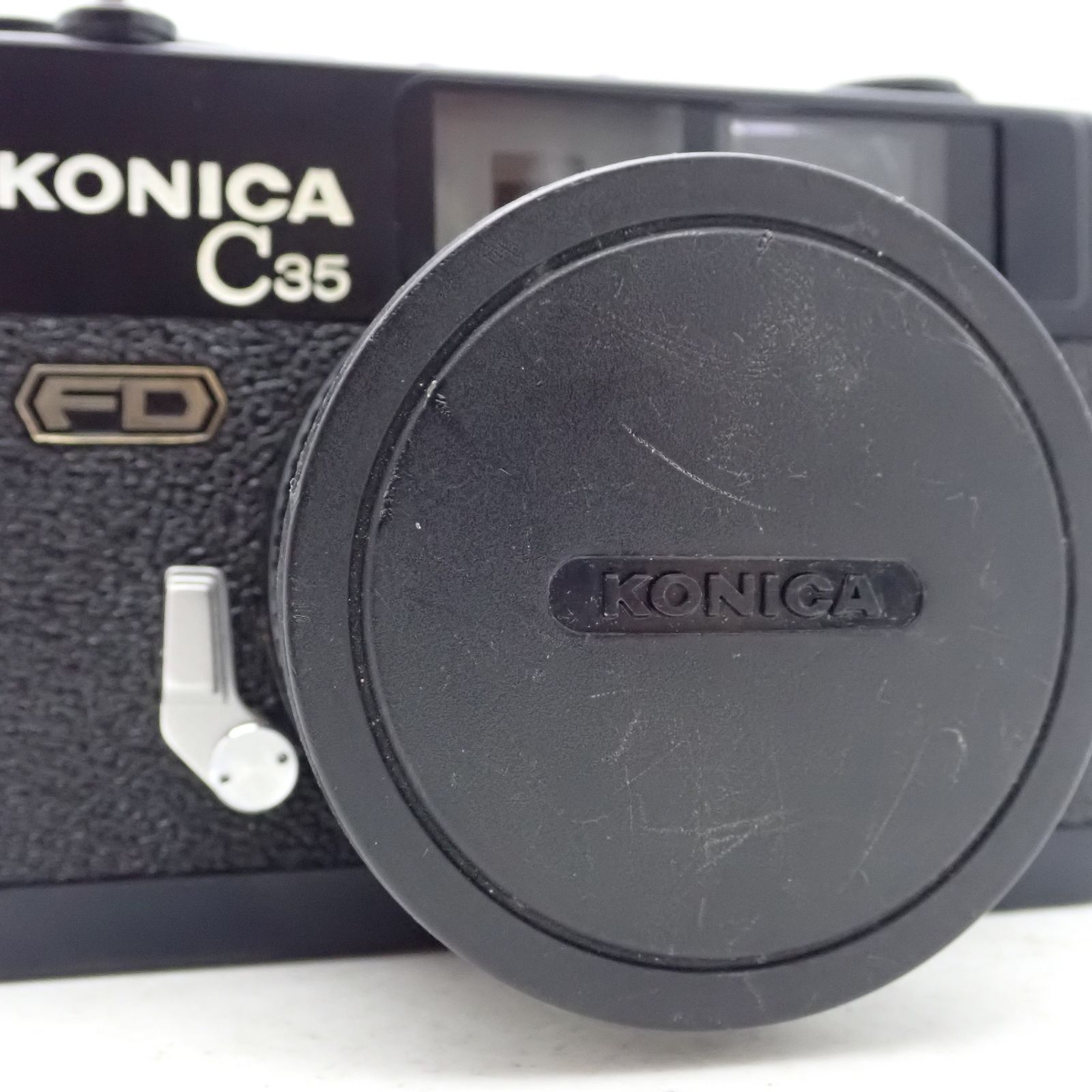 極上品 KONICA C35 FD ブラック HEXANON 38mm f1.8 レンジファインダー