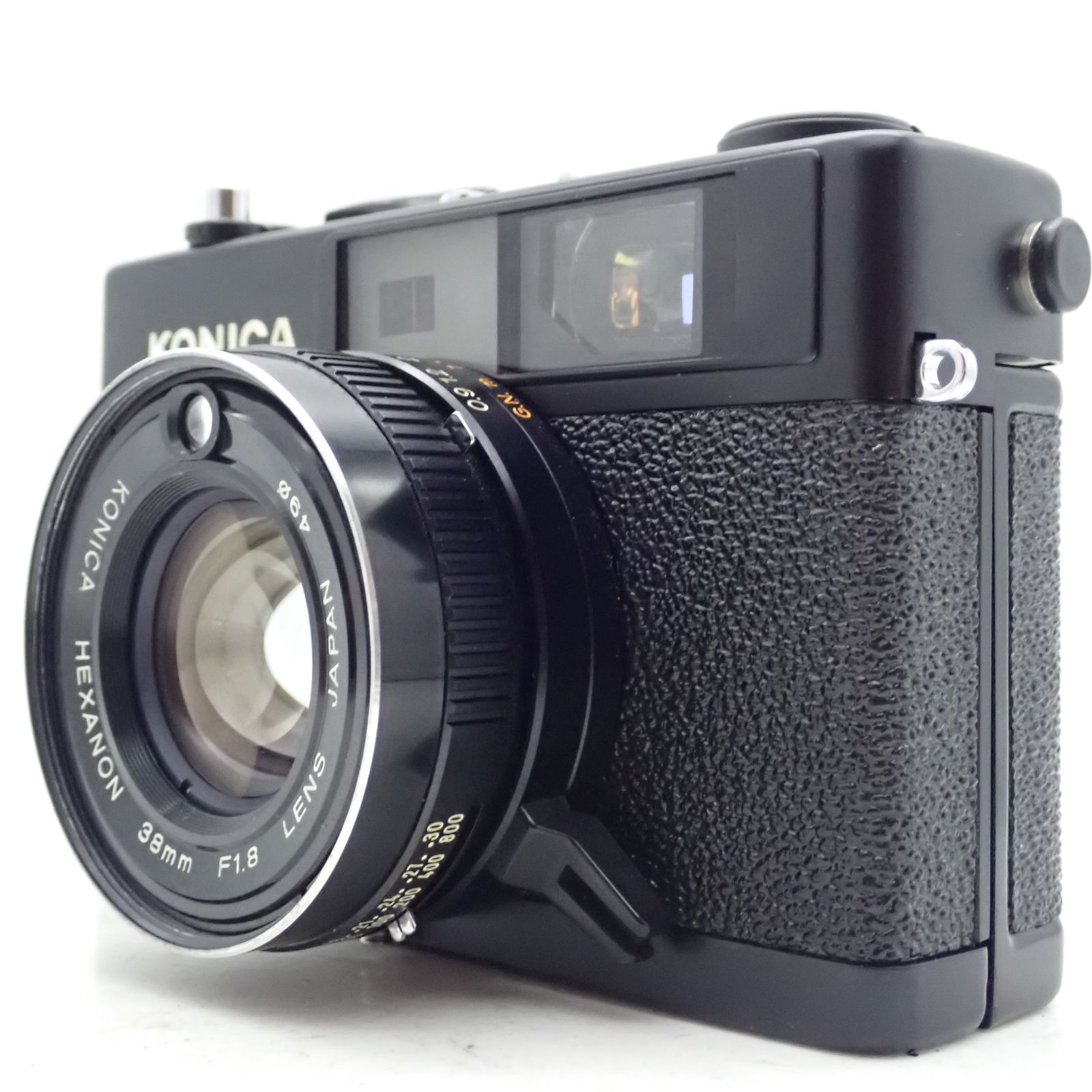 極上品 KONICA C35 FD ブラック HEXANON 38mm f1.8 レンジファインダー