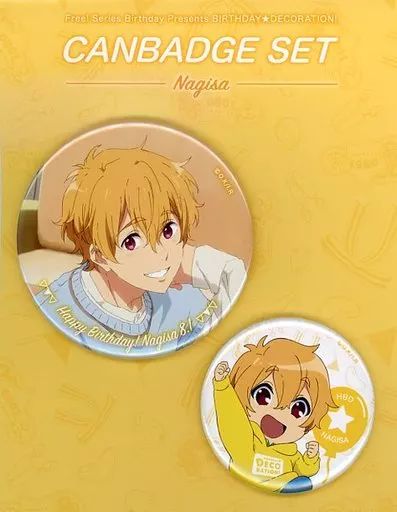 中古】バッジ・ピンズ 葉月渚 BIRTHDAY☆DECORATION 缶バッジセット 