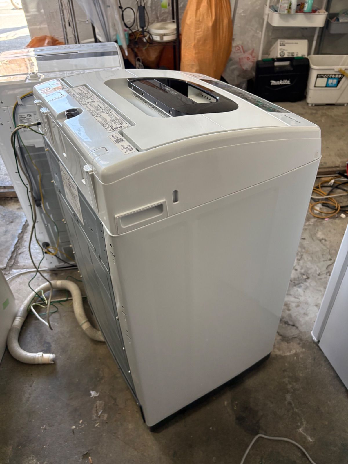 HITACHI 縦型洗濯機 NW-50C 5kg ホワイト 2019年製 - メルカリ