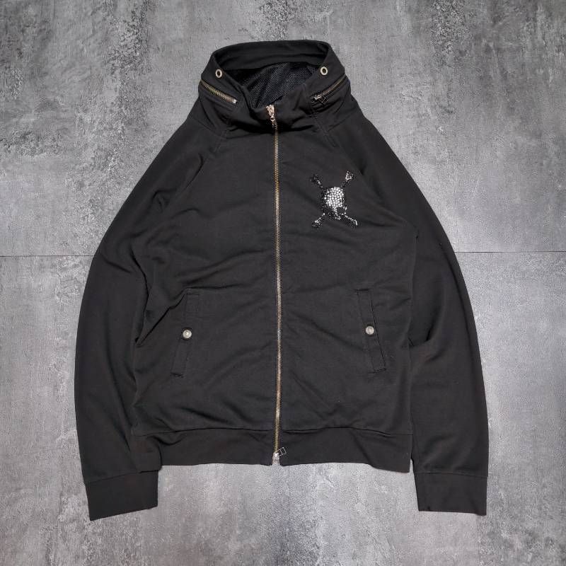 Roen Skull Bijou Zip Up Hoodie Sweatpants Set Up Mens L Black