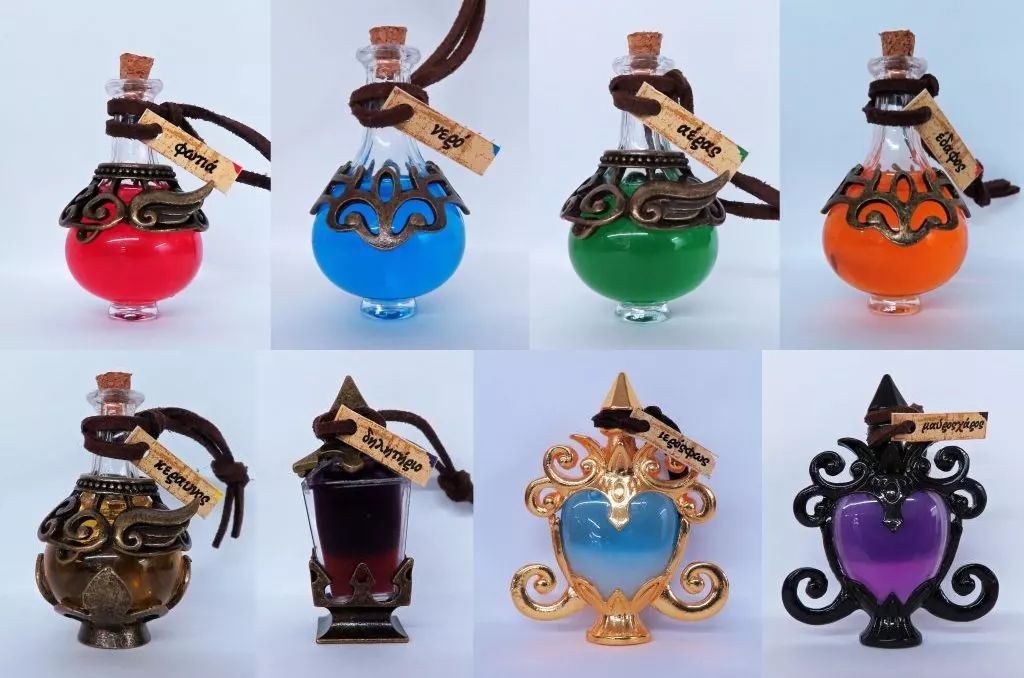 【中古】キーホルダー 全8種セット 「ダイキャスト製!THEマジックボトルマスコット～属性魔法～」