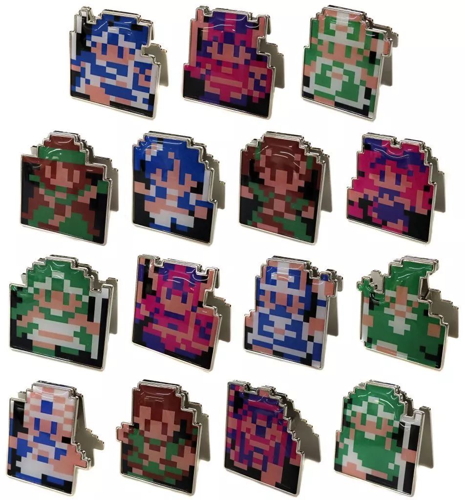 中古】クリップ 全15種セット 職業ドットクリップ 「ドラゴンクエスト