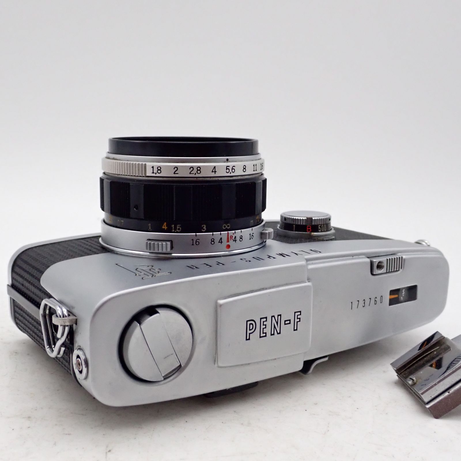 美品- OLYMPUS Pen F 一眼レフフィルムカメラ ハーフフレイム 173760 F