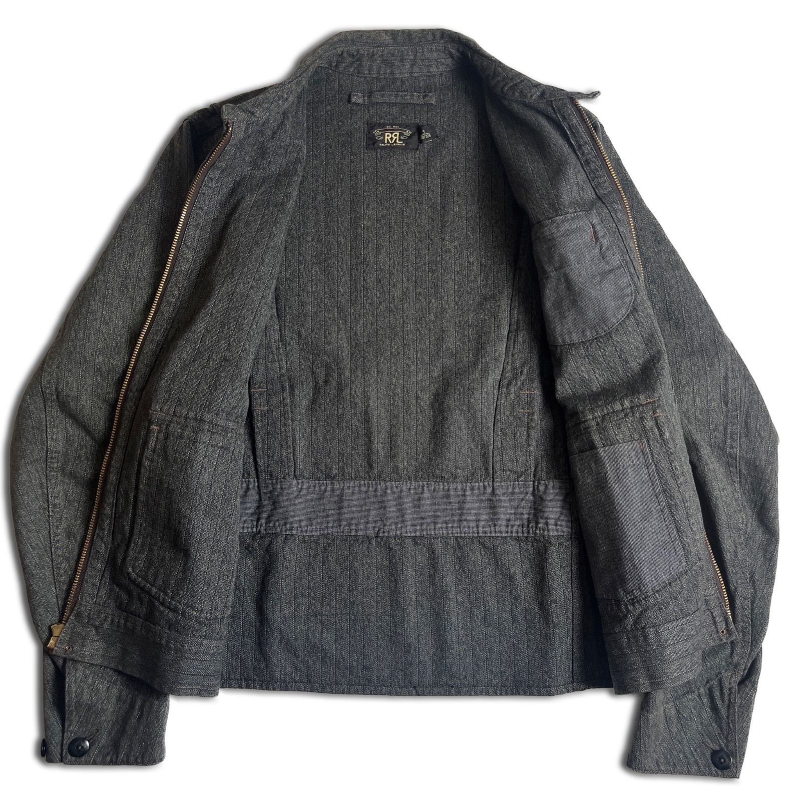 極美品】RRL LELAND STRIPE JACKET M ダブルアールエル 極美品】RRL LELAND STRIPE JACKET M ダブルアールエル