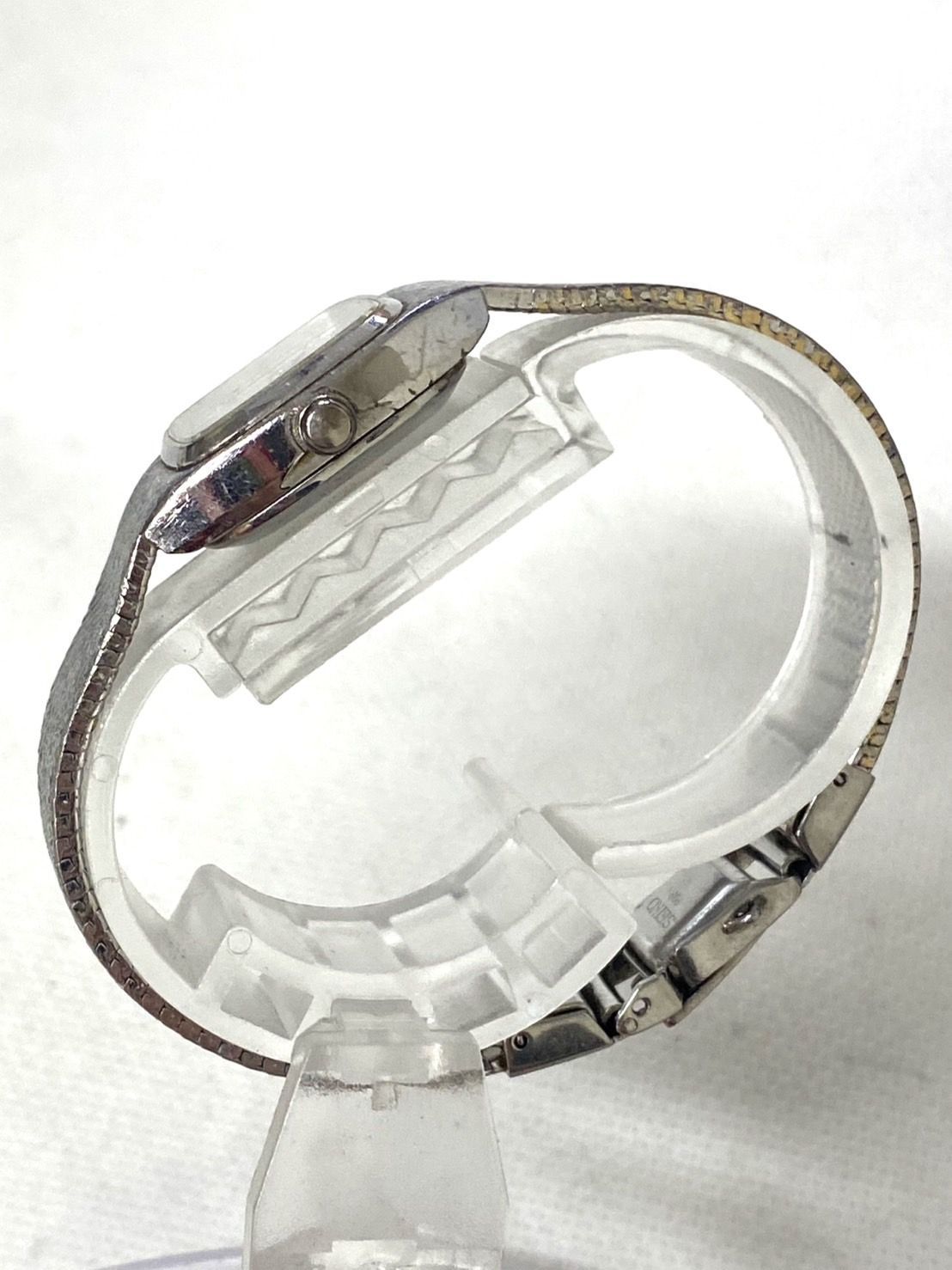 SEIKO セイコー クォーツ 腕時計 ウォッチ 2針 シルバー文字盤