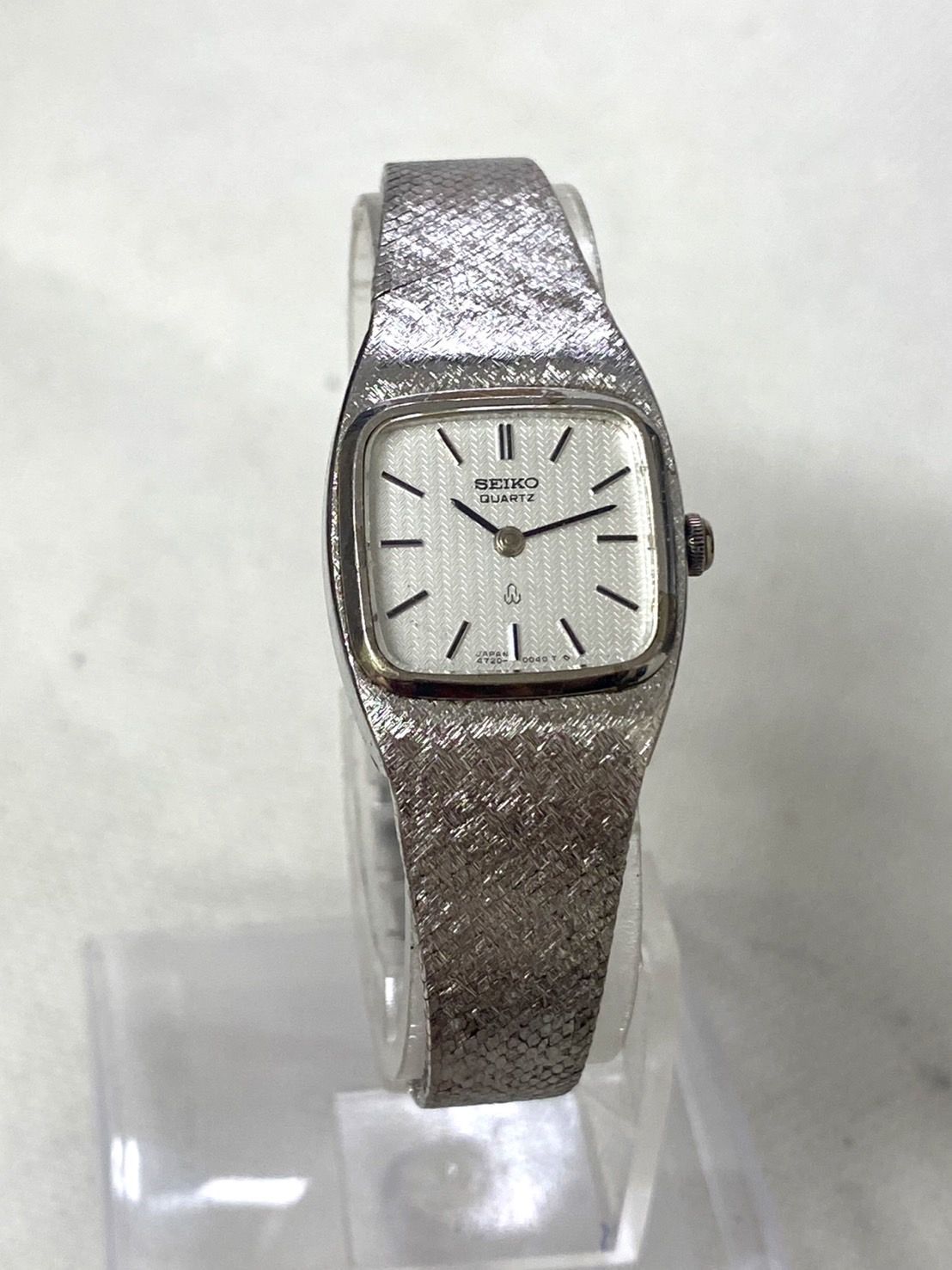 セイコー 4720-3001 腕時計 ウォッチ クォーツ スクエア ロゴ SEIKO セイコー クォーツ 腕時計 ウォッチ 2針 シルバー文字盤