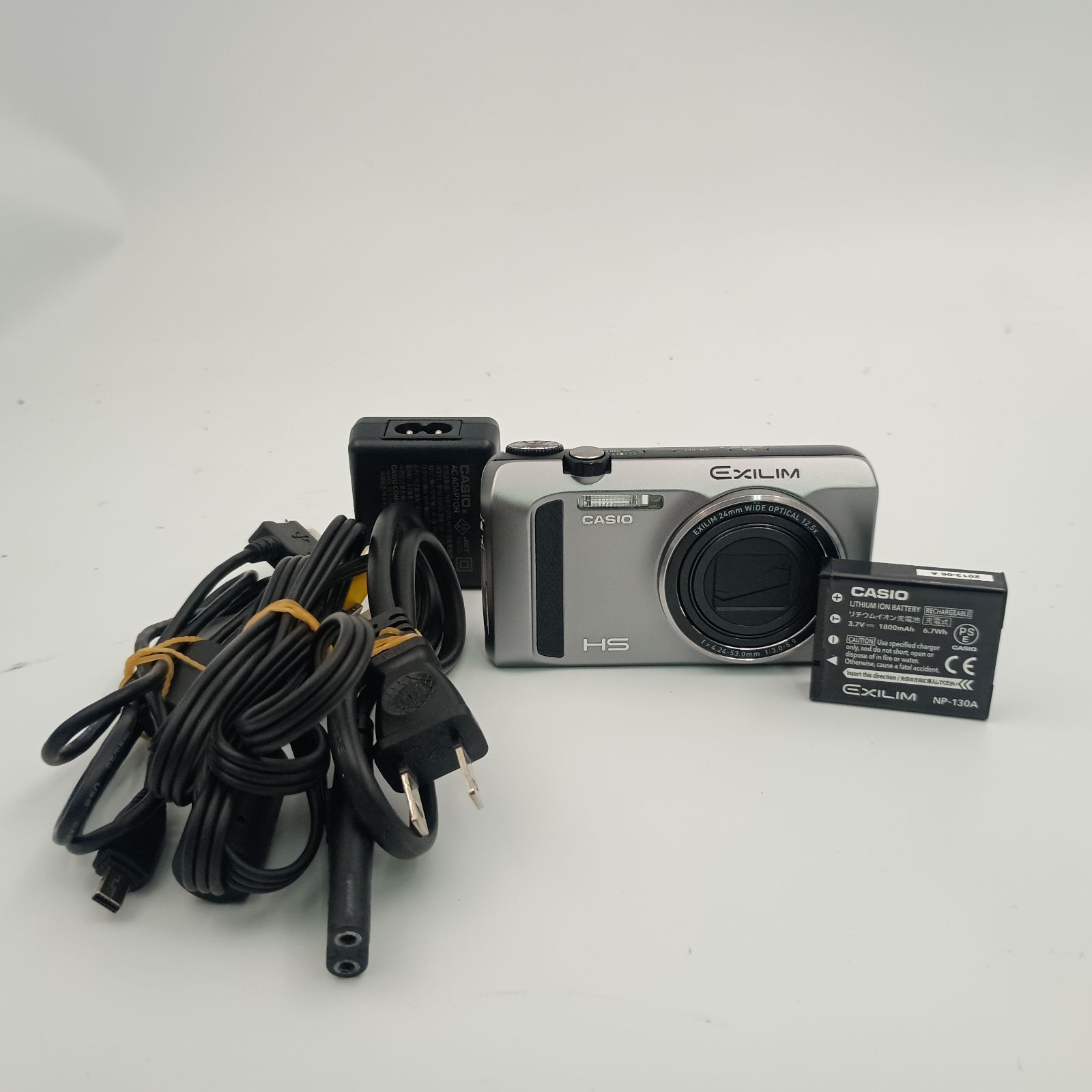 CASIO EXILIM EX-ZR400 Compact DIGITAL Camera SILVER シルバー 