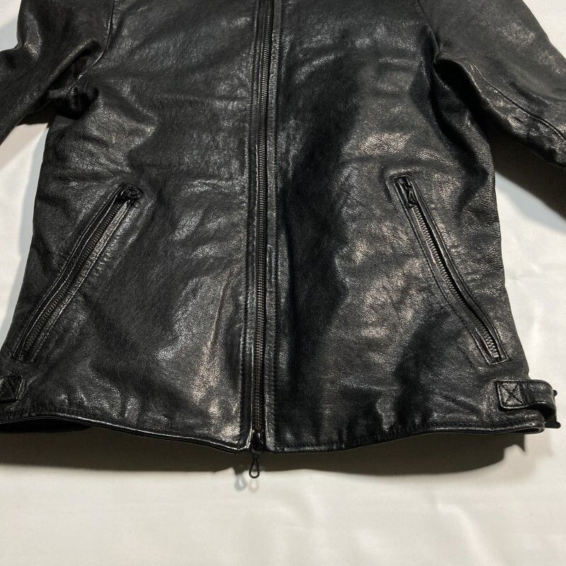 ナノユニバース☆超美ライン&高級☆オール山羊革レザー ライダース