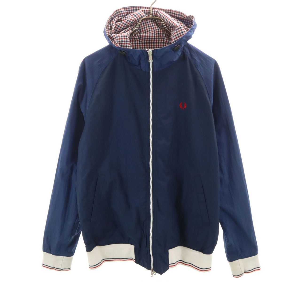 FRED PERRY フレッドペリー リバーシブル ジャケット XL ネイビー 