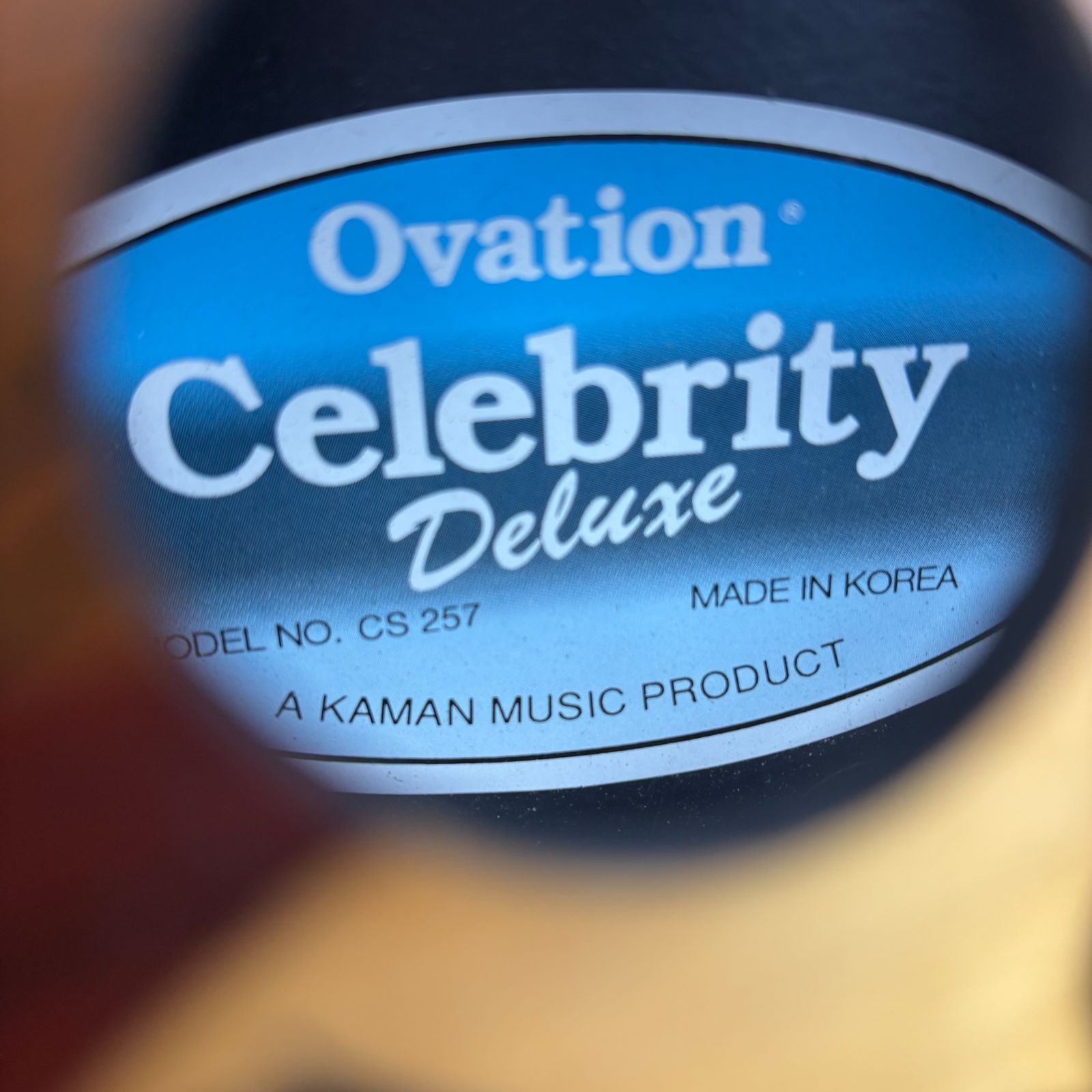 OVATION Celebrity Deluxe CS257 純正ハードケース付き #ES1961 - メルカリ