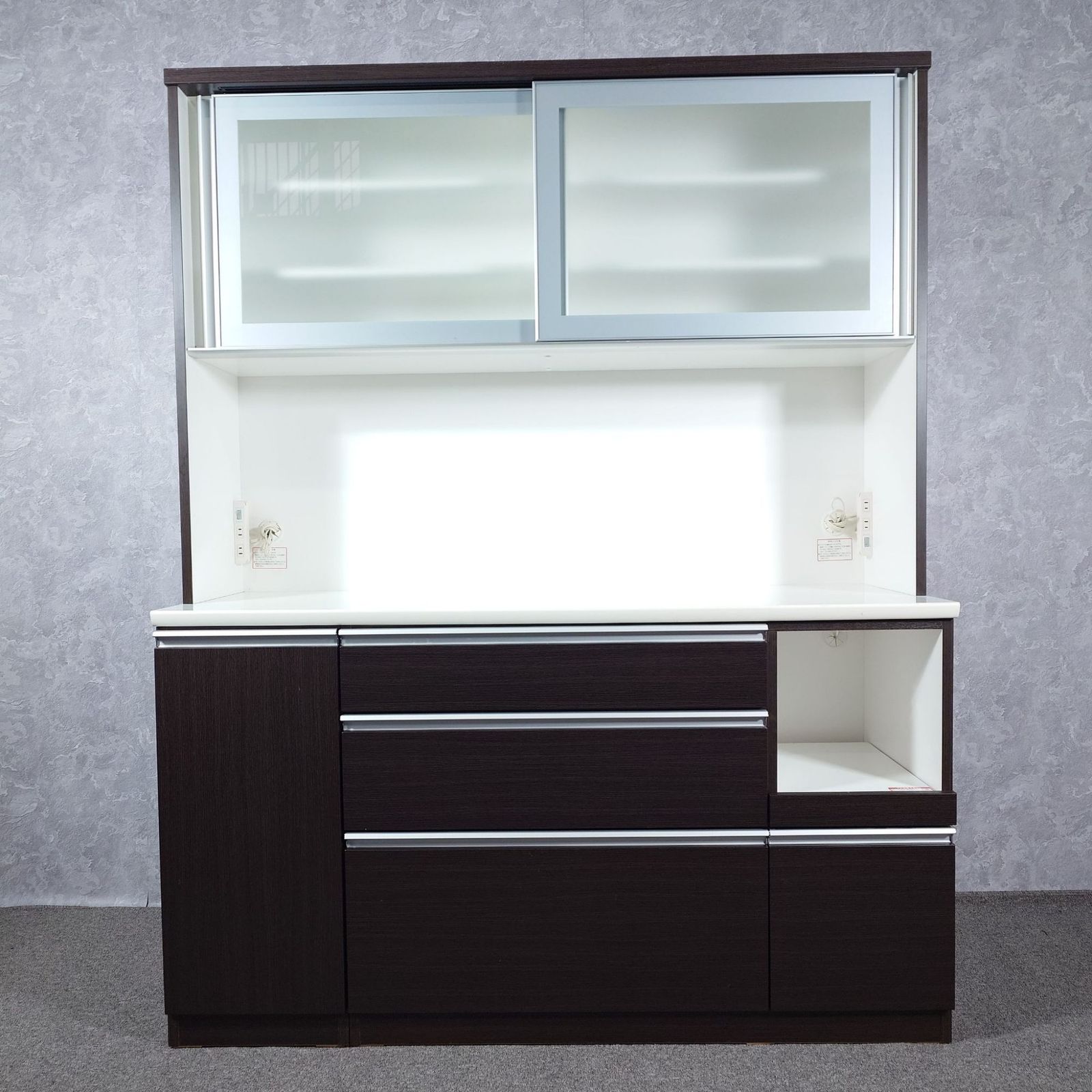 NITORI ニトリ 家具 レジューム キッチンボード 食器棚 150㎝幅 - メルカリ