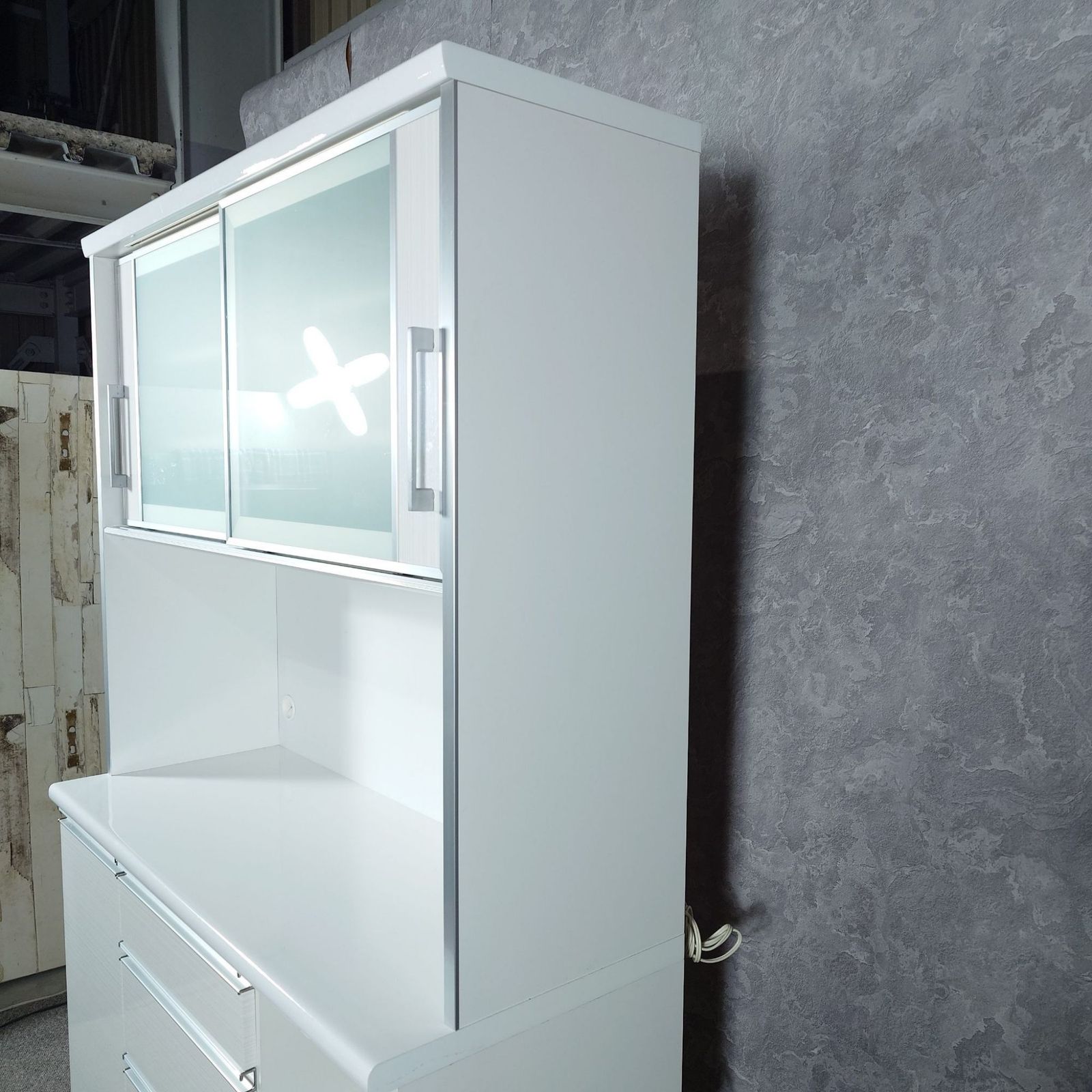 古賀家具 カプリス 食器棚 キッチンボード 120㎝幅 - メルカリ