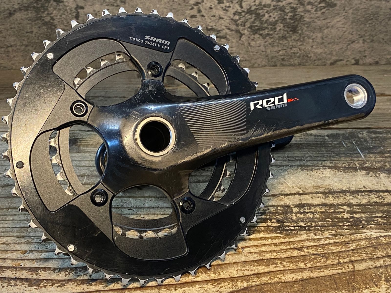 JW852 スラム SRAM レッド RED 22 クランクセット 50/34T 165mm 【公式 