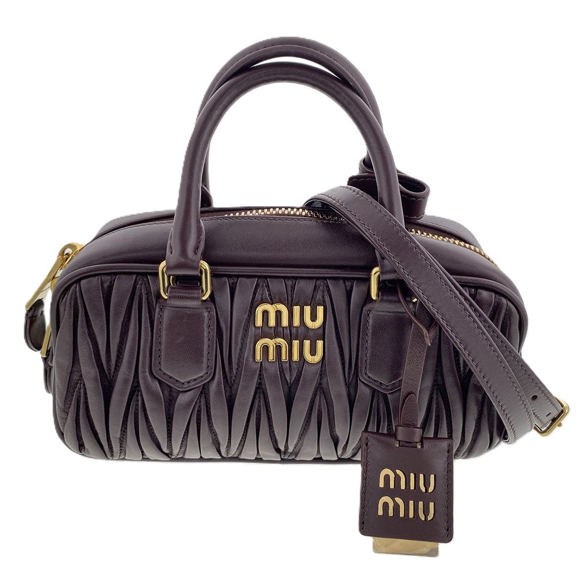 MIUMIU ミュウミュウ アルカディ マテラッセ レザーバッグ MIUMIU ミュウミュウ アルカディ マテラッセ レザーバッグ