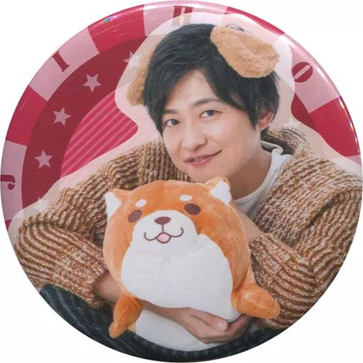 中古】バッジ・ピンズ 【シークレット】 下野紘(犬耳/赤枠) 缶バッジ